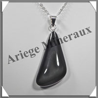 OEIL CELESTE - Pendentif FREE FORM Serti - 50x22x9 mm - 16,2 grammes - G046