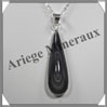 OEIL CELESTE - Pendentif GOUTTE Sertie - 50x15x9 mm - 12,5 grammes - G050 Mexique