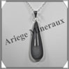 OEIL CELESTE - Pendentif GOUTTE Sertie - 50x15x8 mm - 12,6 grammes - G051 Mexique