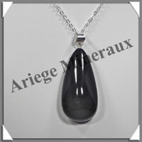 OEIL CELESTE - Pendentif FREE FORM Serti - 45x20x10 mm - 19,2 grammes - G053