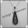 OEIL CELESTE - Pendentif GOUTTE Sertie - 40x17x8 mm - 11,0 grammes - G054 Mexique