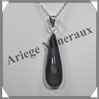 OEIL CELESTE - Pendentif GOUTTE Sertie - 42x13x7 mm - 9,0 grammes - G055 Mexique