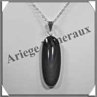 OEIL CELESTE - Pendentif OVALE Serti - 45x15x7 mm - 13,4 grammes - G056