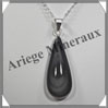 OEIL CELESTE - Pendentif GOUTTE Sertie - 36x18x7 mm - 12,3 grammes - G057 Mexique
