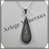 OEIL CELESTE - Pendentif GOUTTE Sertie - 47x17x9 mm - 11,6 grammes - G058 Mexique