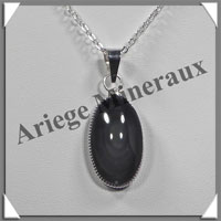 OEIL CELESTE - Pendentif OVALE Serti - 25x15x7 mm - 7,7 grammes - G001