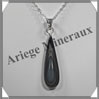 OEIL CELESTE - Pendentif GOUTTE Sertie - 40x12x7 mm - 7,6 grammes - G007 Mexique