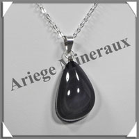 OEIL CELESTE - Pendentif FREE FORM Serti - 33x20x10 mm - 12,8 grammes - G008