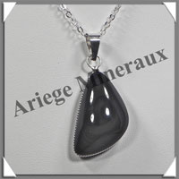 OEIL CELESTE - Pendentif FREE FORM Serti - 30x17x10 mm - 10,8 grammes - G013