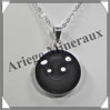OEIL CELESTE - Pendentif ROND Serti - 27x27x9 mm - 13,1 grammes - G014 Mexique