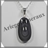 OEIL CELESTE - Pendentif OVALE Serti - 32x17x9 mm - 11,3 grammes - G016 Mexique
