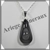 OEIL CELESTE - Pendentif GOUTTE Sertie - 40x20x12 mm - 15,6 grammes - G017 Mexique