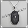 OEIL CELESTE - Pendentif OVALE Serti - 40x22x8 mm - 16,4 grammes - G019 Mexique