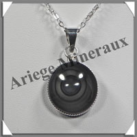 OEIL CELESTE - Pendentif ROND Serti - 20x20x8 mm - 8,7 grammes - G021