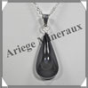 OEIL CELESTE - Pendentif GOUTTE Sertie - 35x16x10 mm - 10,3 grammes - G023 Mexique