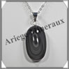 OEIL CELESTE - Pendentif OVALE Serti - 35x20x10 mm - 14,4 grammes - G025 Mexique