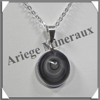 OEIL CELESTE - Pendentif FREE FORM Serti - 20x17x10 mm - 7,2 grammes - G026