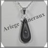 OEIL CELESTE - Pendentif GOUTTE Sertie - 32x13x8 mm - 7,4 grammes - G027 Mexique