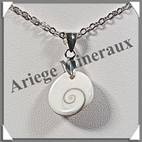 OEIL de SAINTE-LUCIE - Pendentif Argent - Ovale - 20x13 mm - W001