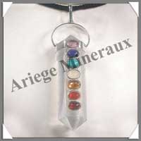 OPALE AURA - Pendentif Chakras - 7 Minraux - C30992