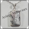 OPALE MOUSSE - Pendentif Argent - Rectangle - 25x15 mm - W001 Brsil
