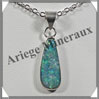 OPALE NOBLE - Pendentif Argent - Free Form - 20x18 mm - W001 Australie