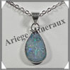 OPALE NOBLE - Pendentif Argent - Free Form - 17x12 mm - W002 Australie