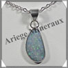 OPALE NOBLE - Pendentif Argent - Free Form - 17x10 mm - W003 Australie