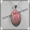 OPALE ROSE - Pendentif Argent - Ovale - 35x25 mm - W001 Prou
