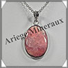 OPALE ROSE - Pendentif Argent - Ovale - 29x18 mm - W002 Prou