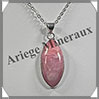 OPALE ROSE - Pendentif Argent - Ovale - 30x14 mm - W003 Prou