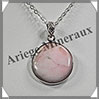 OPALE ROSE - Pendentif Argent - Rond - Diamtre : 20 mm - W004 Prou