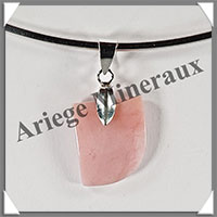 OPALE ROSE - Pendentif Argent - Free Form - 20x15 mm - W007