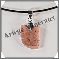 OPALE ROSE - Pendentif Argent - Free Form - 20x15 mm - W007