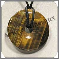 OEIL DE TIGRE - Pendentif Donut 30 mm - A030