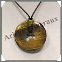 OEIL DE TIGRE - Pendentif Donut 40 mm - A040