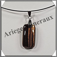 OEIL de TIGRE - Pendentif - Rectangle - 30x15 mm - W004