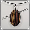 OEIL de TIGRE - Pendentif - Ovale - 40x25 mm - W007 Afrique du Sud