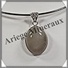 PIERRE de LUNE - Pendentif Argent - Ovale - 28x20 mm - W003 Inde