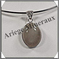 PIERRE de LUNE - Pendentif Argent - Ovale - 28x20 mm - W003
