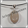 PIERRE de LUNE - Pendentif Argent - Ovale - 25x18 mm - W004 Inde