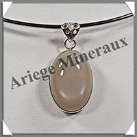 PIERRE de LUNE - Pendentif Argent - Ovale - 25x18 mm - W004