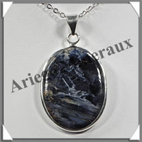 PIETERSITE - Pendentif Argent - Ovale - 40x27 mm - W002