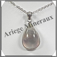 PRENHITE - Pendentif Argent - Goutte - 25x15 mm - W001