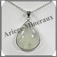 PRENHITE - Pendentif Argent - Goutte - 30x25 mm - W002