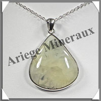 PRENHITE - Pendentif Argent - Goutte - 35x30 mm - W003