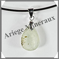 PRENHITE - Pendentif Argent - Goutte - 25x14 mm - W007