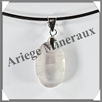 PRENHITE - Pendentif Argent - Ovale - 27x14 mm - W008