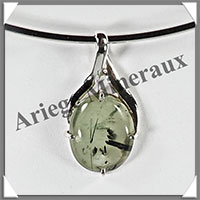 PRENHITE - Pendentif Argent - Ovale - 33x18 mm - W010