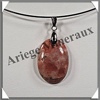 PIERRE de SOLEIL (Vritable) - Pendentif - Ovale - 30x20 mm - W002